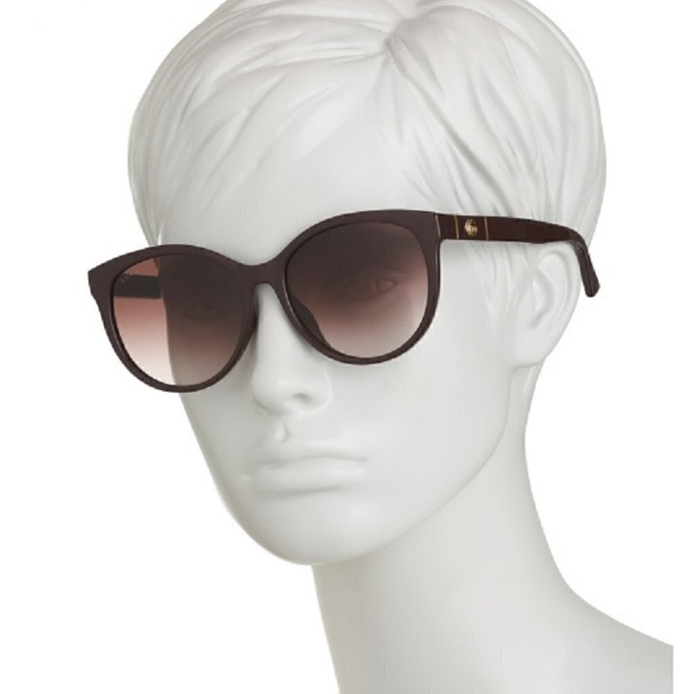 New- Authentic Gucci Brown Injection Molded Sunglasses